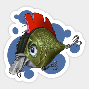 Punk rock fishing lure Sticker